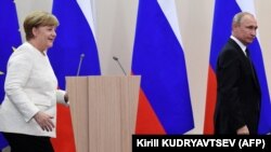 Ангела Меркель и Владимир Путин