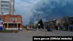 Взрывы боеприпасов на военном складе в Балаклее Харьковской области, 23 марта 2017 года