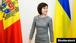 MOLDOVA – Maya Sandu, then Prime Minister of Moldova, during a visit to Ukraine. Kyiv, July 11, 2019