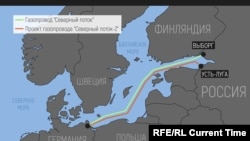 Мапа «Північного потоку-2»