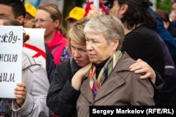 Митинг против повышения пенсионного возраста в Петрозаводске