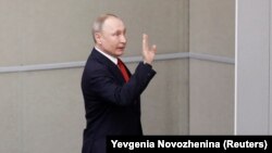 Президент России Владимир Путин в Госдуме, 10 марта 2020 года