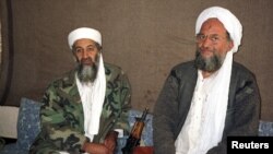 Osama bin Laden və onun köməkçisi Ayman al-Zawahri