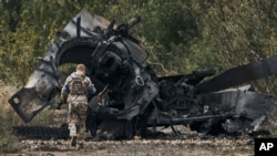 Уничтоженный под Балаклеей российский танк