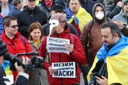 Під час акції до Дня українського добровольця. Харків, 14 березня 2020 року /