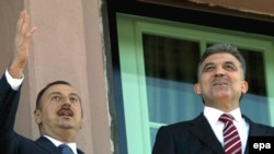 Prezidentlər Abdullah Gül və İlham Əliyev. Türkiyə, 5 noyabr 2008