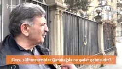 Sizcə, Rusiya sülhməramlıları Qarabağda nə qədər qalmalıdır? - Bakıda sorğu