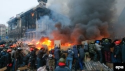 Майдан Незалежності у Києві. 19 лютого 2014 року